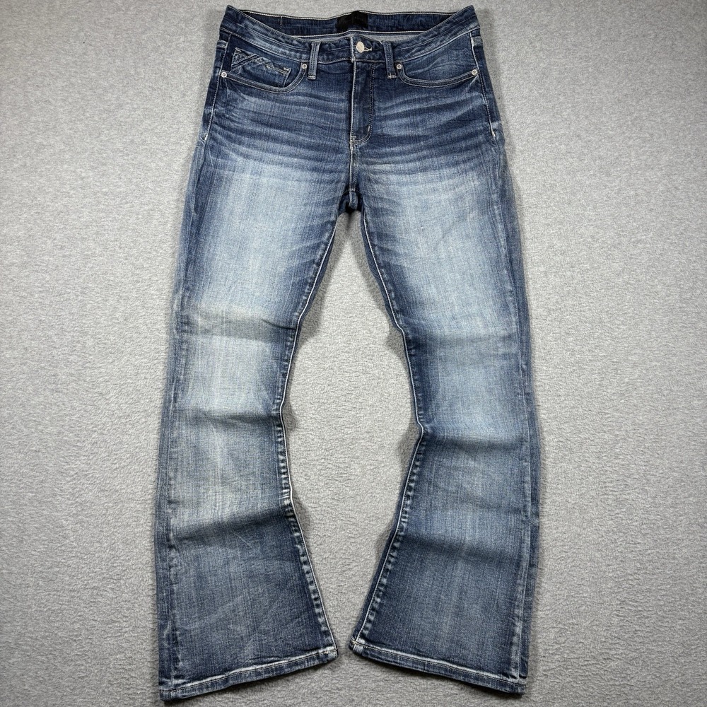 Buckle Black Fit No 53 Bootcut Jeans Womens Size 31x32 Medium Wash Stretch Blue